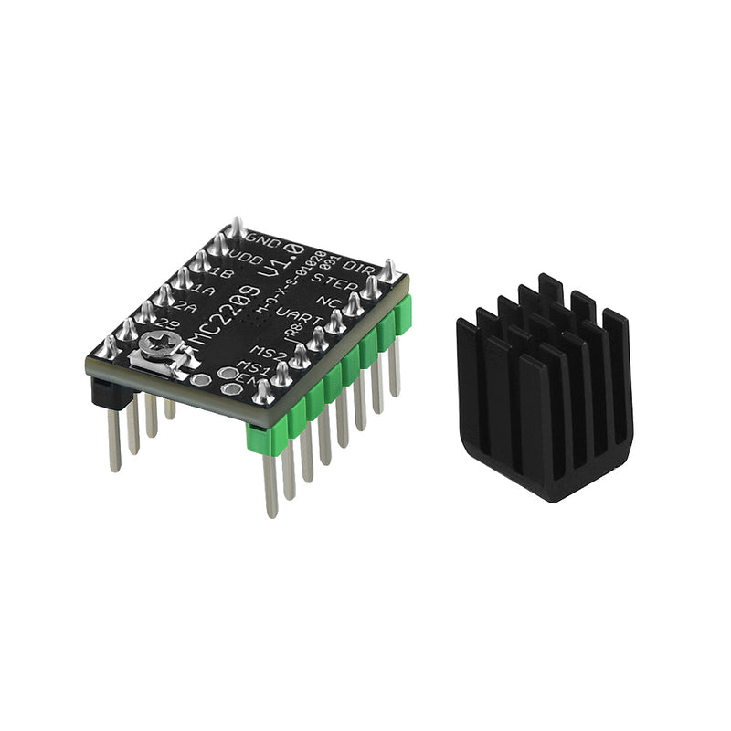TWO TREES 5 Pcs TMC2209 V1.0 Stepper Motor Driver in-line Stepper Motor Driver Board Ultra Quiet Larger Driver Current with Heat Sinks for 3D Printer MKS Gen L V1.0 /MKS SGen L/SKR V1.3