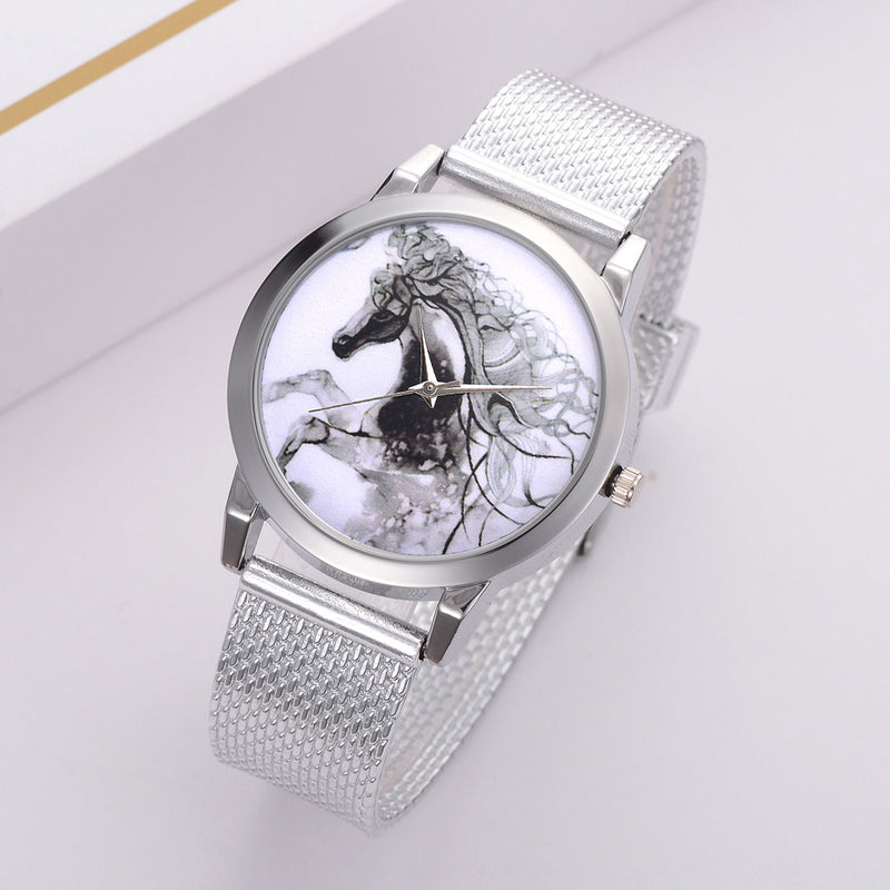 LVPAI P598 China Style Horse Dial Face Women Wrist Watch Casual Style Quartz Watches