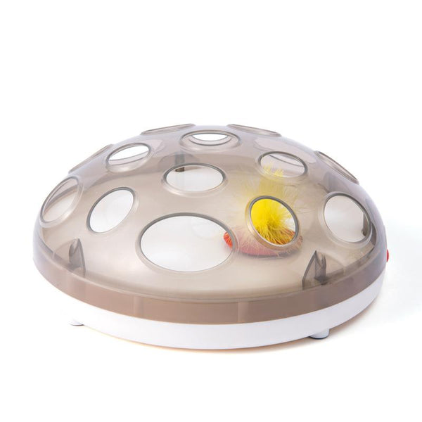 Pet Toys Electric Cat Toy Magnetic Interactive Pet Cat Toys Automatic Rotating Cat Play Teaser Plate Mice Catch Toy Exercise Toys