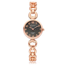 LVPAI Rhinestone Elegant Design Women Bracelet Watch Stainless Steel Quartz Watch