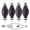 Fuel Line Pump Primer Bulb Hand Primer Gas Petrol Pumps Rubber And Aluminum Pump