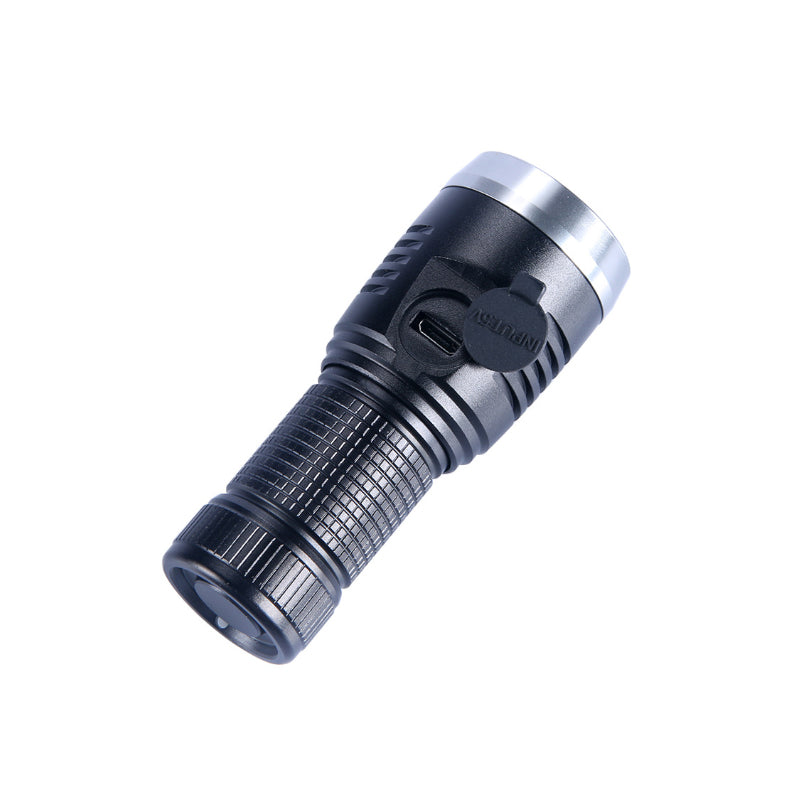SKYWOLFEYE 300 Lumens Flashlight 16340 Battery 3 Modes LED Work Light  USB Rechargeable Emergency Lantern