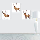 Miico Hand Painted Oil Paintings Simple Style-B Side Face Deer Wall Art For Home Decoration Painting