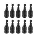 Drillpro 10pcs 1/4 Inch Hex Socket Adapter Drill Chuck Converter Impact Driver for Electric Hammer