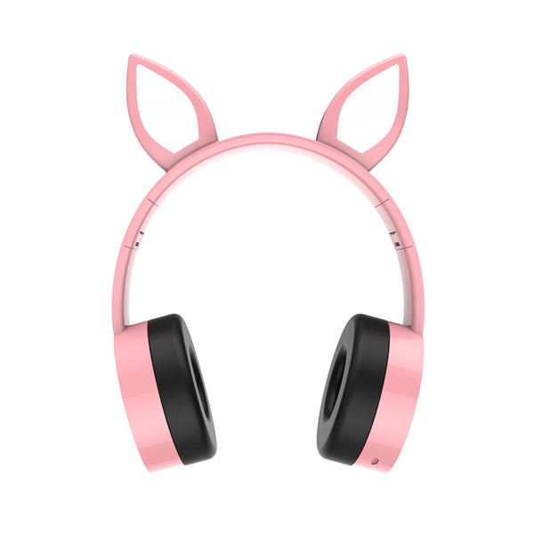 7 Colors bluetooth Cat Ear LED Light Headphone Headset Earphone For Tablet Cellphone