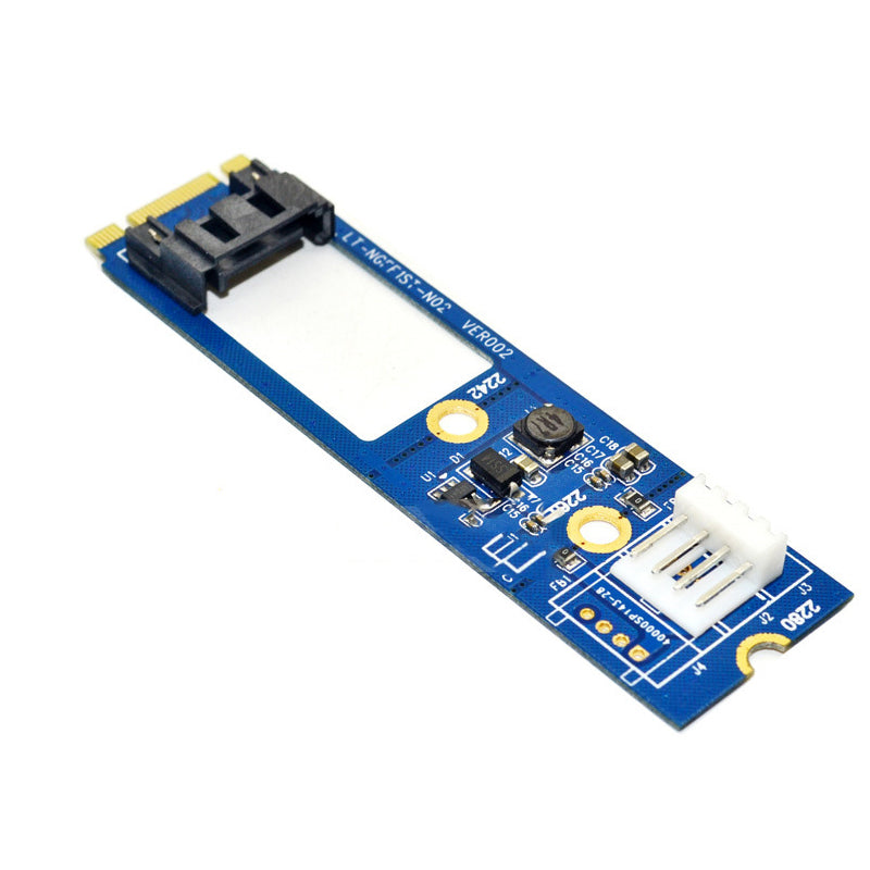 ITHOO MPCE1ST-N02 M.2 NGFF SATA to SATA 7PIN Interface SSD PCI-E Expansion Card 6Gbps for Desktop Computer