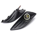Front Bumper Fog Lamp COB Angel Eyes Daytime Running Lights with Wiring Harness Kit for Ford Fiesta 2013-2016