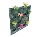 4/8/16 Pockets Vertical Garden Plant Growing Container Bag Greening Flower Wall Hanging Planter