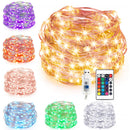 7M 10M USB Silver Wire RGB DIY LED String Fairy Light Christmas Decor With 24 Keys Remote Control