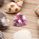 12mm Pink Sapphire Unheated Trillion Cut DIY Making Loose Gemstone