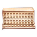 50 Pots Wooden Paint Rack Laser Cutting Modular Painting Holder Pigment Bottle Brush Tool Storage Holes DIY Decor