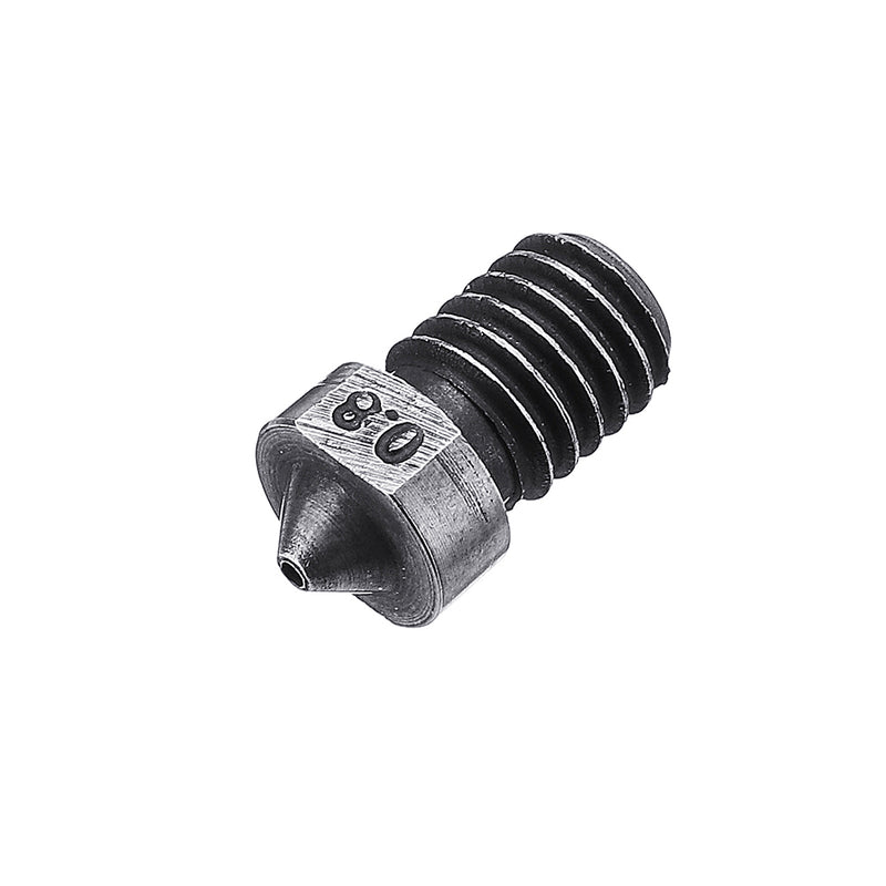 3pcs 1.75mm 0.8mm V6 Hardened Steel Nozzle For J-Head Hotend Extruder 3D Printer Part