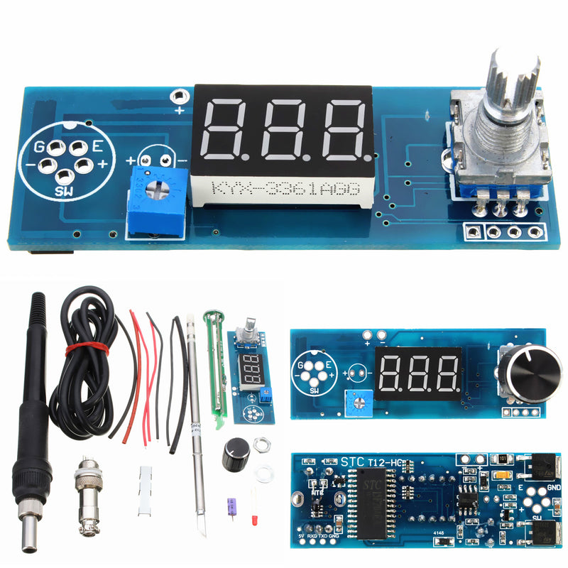 DANIU Digital Soldering Iron Station Temperature Controller Kits for HAKKO T12 Handle