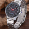 LONGBO 80132 Luminous Men Watch Fashion Date Display Stainless Steel Quartz Wrist Watch