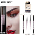 Music Flower Double Head Waterproof Eyebrow Pen Eye Brow Enhancers Makeup Tools