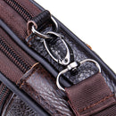 7inch Men Leather Waist Bag Multifunctional Crossbody Messenger Bag Phone Holder Pouch