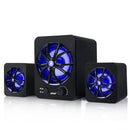 SADA D-207 Portable LED Light Light-weight 3.5mm Aux-in Wired Speaker for Mobile Phone Tablet