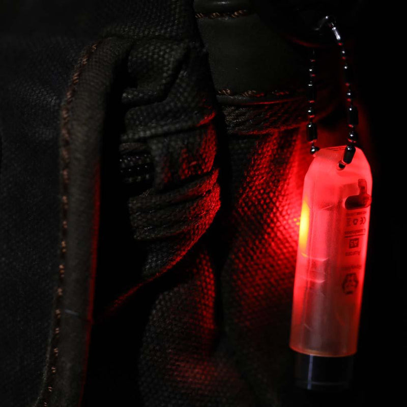 RovyVon Aurora A5 Glowing Signal USB Rechargeable EDC Flashlight Mini Keychain Light Powerful LED Torch High Lumen UV Light Red Lamp