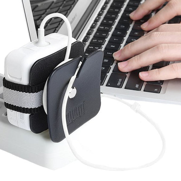 BUBM Mini Portable Cable Organizer Desktop Charger Cable Winder Wire Management