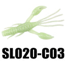 SeaKnight SL020 8pcs 1.8g 60mm Soft Lure Silicone Worm Shrimp Fishing Lure Bass Carp Fishing