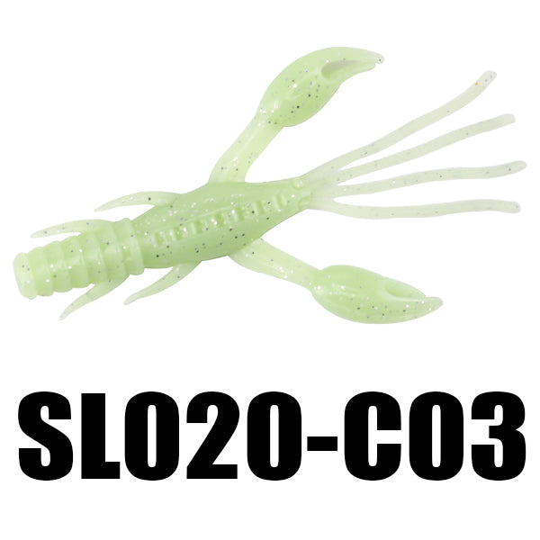 SeaKnight SL020 8pcs 1.8g 60mm Soft Lure Silicone Worm Shrimp Fishing Lure Bass Carp Fishing
