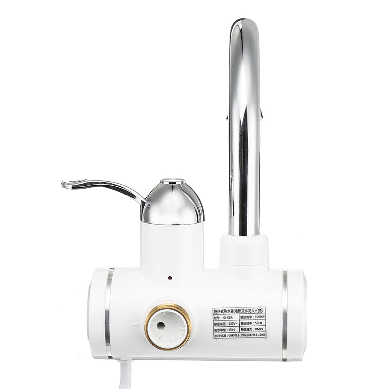 3000W 220V Electric Faucet Tap Hot Water Heater Instant for Bathroom Kitchen