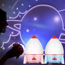 Rocket Night Light Projector Starry Sky Star Master Children Kids Baby Sleep Romantic Led USB Lamp Projection