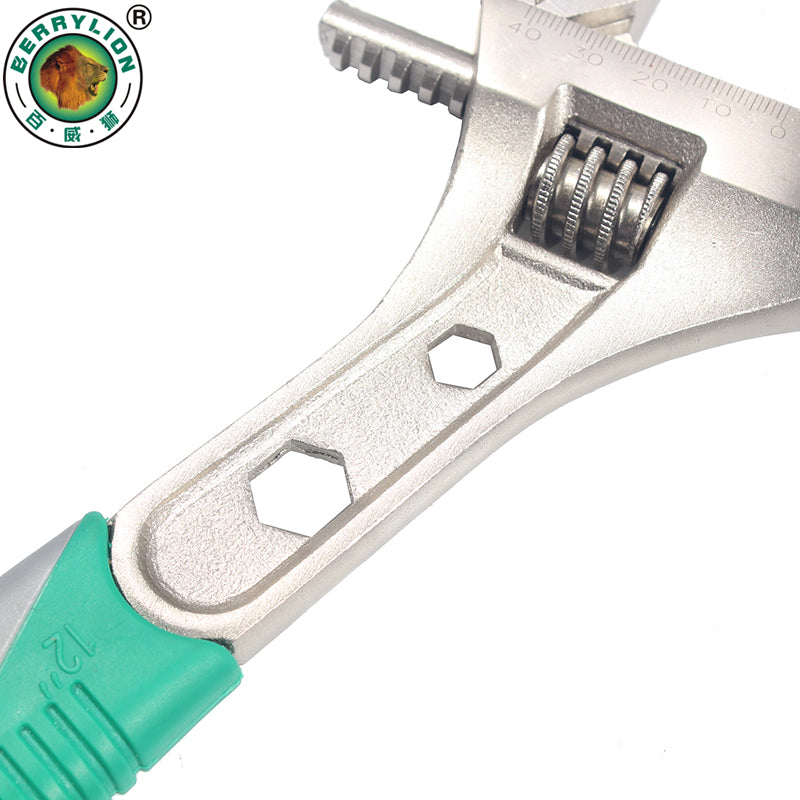 BERRYLION Adjustable Universal Wrench Spanner 6/8/10/12Inch Wrench Set