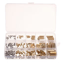 Suleve MXBH1 360Pcs M2/M3/M4 Male-Female Female-Female Knurled Brass Round Thread Hex Column Standoff Support Spacer Pillar for PCB Board