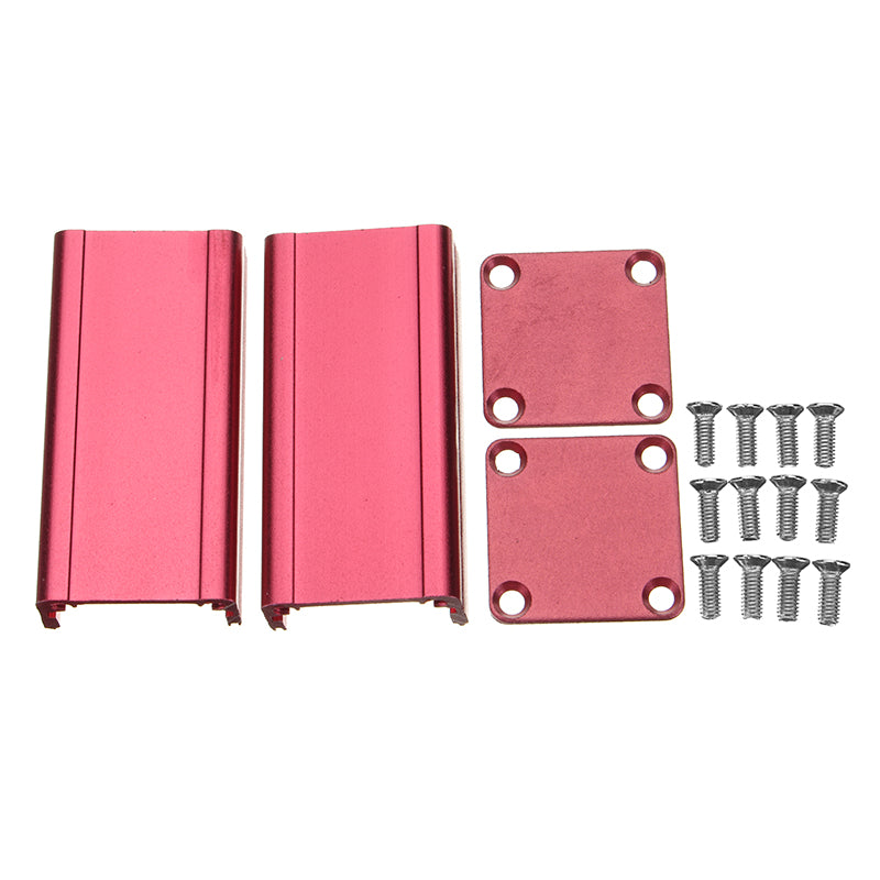 Red Extruded Aluminum Project Box Electronic Enclosure Case DIY Heat Dissipating Tools 50*25*25mm