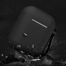 Dirose Luxury Portable PU Leather Wireless bluetooth Earphone Storage Cover with Anti-lost rope & Keychain for Apple Airpods 1/2