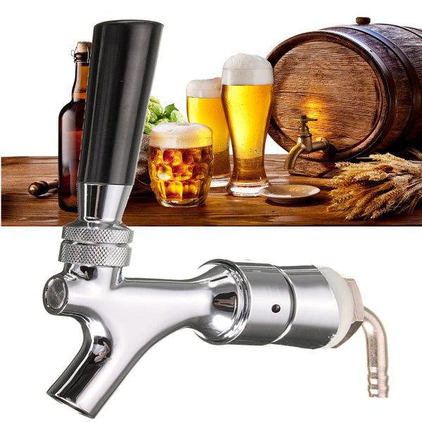 1-2/5" X 3/16" Tube Beer Tap Faucet Draft Shank With Elbow  Brass