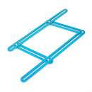 Drillpro Muiti-color Aluminum Template Ruler Multifunction Four Square Folding Ruler