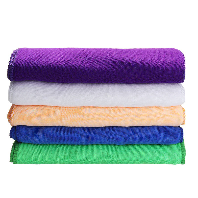 11 Inch 50 Pcs Microfiber Cleaning Cloth Kitchen Camping Wash Dry Clean Polish Cloth Towel