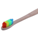 Natural Bamboo Charcoal Toothbrush Toothpaste Kit Rainbow Bamboo Soft Whitening Toothbrush
