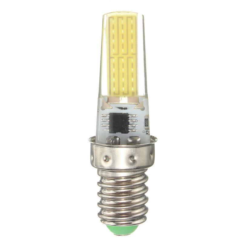 Dimmable E11 E12 E14 E17 G4 G8 G9 BA15D 2.5W LED COB Silicone Pure White Warm White Light Bulb 110V