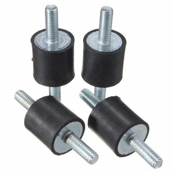 4pcs Rubber Mounts 20mm x 20mm M6 Rubber Vibration Isolator Mounts Rubber Shock Absorber