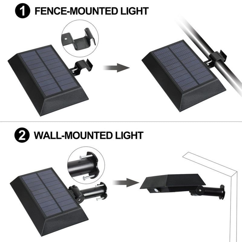 Solar 30 LED PIR Motion Sensor Outdoor Yard Gutter Garden Wall Light Waterproof Security Lamp