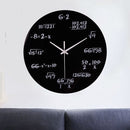 Emoyo ECY022 Creative Science Mathematics Word Formula Wall Clock For Home Office Decorations