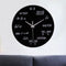 Emoyo ECY022 Creative Science Mathematics Word Formula Wall Clock For Home Office Decorations