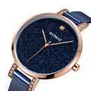 RUIMAS 523 Fashion Women Watch Light Luxury Hardlex Mirror Stainless Steel Strap Quartz Watch