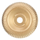 Drillpro 100mm Curve Extreme Shaping Disc Carbide Wood Carving Disc Gold Grinder Disc for 100 115 Angle Grinder Woodworking Tool