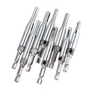8pcs 5/16-1/4 Inch Self Centering Door Window Hinge Set Twist Wood Drill Bit Hole Puncher