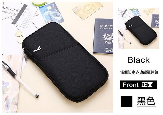 Portable Multi-function Travel Storage Bag Stationery Bag Travel Passport Bag Wallet Wallet