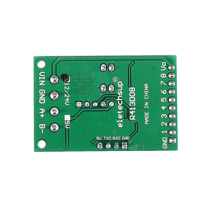 6-24V 8CH Channel RS485 Module Modbus RTU Protocol AT Command Multi-function Relay PLC Control Board