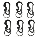 D-type Carabiner Snap Keyfob Hook Keychain Hanging Buckle EDC Tool