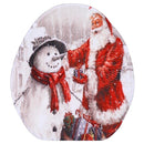 3Pcs/Set Bathroom Non-Slip Christmas Style Bathroom Carpet Rug Toilet Seat Cover Mat Set