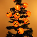1.2M Battery Power Foldable 10 LED Warm White Halloween Pumpkin String Lantern Fairy Holiday Light