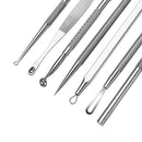 Y.F.M 7Pcs Stainless Steel Multipurpose Blackhead Acne Comedones Remover Extractor Tool Set Kit
