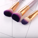 9pcs Luckyfine Soft Makeup Brushes Set Blend Foundation Lips Liner Eye Shadow Powder Cosmetics Tool
